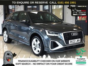 Used 2022 GREY AUDI Q2 SUV 2.0 TDI 30 S line SUV 5dr Diesel S Tronic Euro 6 (s/s) (116 ps) (reg. 2022-03-30) for sale in Wilmslow