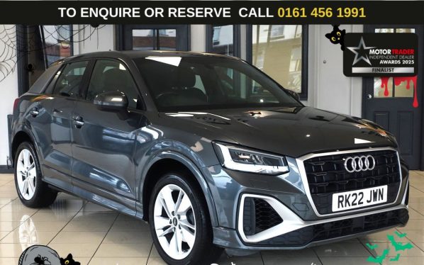 Used 2022 GREY AUDI Q2 SUV 2.0 TDI 30 S line SUV 5dr Diesel S Tronic Euro 6 (s/s) (116 ps) (reg. 2022-03-30) for sale in Wilmslow