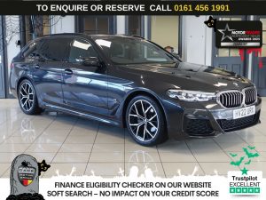 Used 2022 GREY BMW 5 SERIES Estate 2.0 520d MHT M Sport Touring 5dr Diesel Hybrid Steptronic Euro 6 (s/s) (190 ps) (reg. 2022-03-31) for sale in Wilmslow
