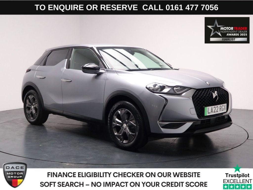 Used 2022 GREY DS AUTOMOBILES DS 3 CROSSBACK SUV E-TENSE 50kWh Bastille Crossback 5dr Electric Auto (136 ps) (reg. 2022-08-15) for sale in Stockport