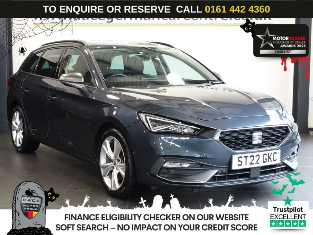 Used 2022 GREY SEAT LEON Estate 1.5 TSI EVO FR Estate 5dr Petrol Manual Euro 6 (s/s) (130 ps) (reg. 2022-05-24) for sale in Altrincham