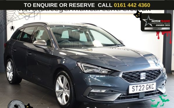 Used 2022 GREY SEAT LEON Estate 1.5 TSI EVO FR Estate 5dr Petrol Manual Euro 6 (s/s) (130 ps) (reg. 2022-05-24) for sale in Altrincham