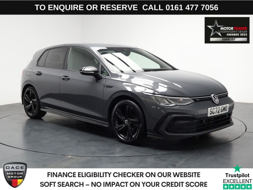 Used 2022 GREY VOLKSWAGEN GOLF Hatchback 1.5 TSI R-Line Hatchback 5dr Petrol Manual Euro 6 (s/s) (150 ps) (reg. 2022-11-21) for sale in Stockport