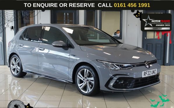 Used 2022 GREY VOLKSWAGEN GOLF Hatchback 2.0 TDI R-Line Hatchback 5dr Diesel DSG Euro 6 (s/s) (150 ps) (reg. 2022-07-28) for sale in Wilmslow