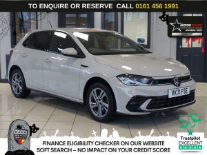 Used 2022 GREY VOLKSWAGEN POLO Hatchback 1.0 TSI R-Line Hatchback 5dr Petrol DSG Euro 6 (s/s) (95 ps) (reg. 2022-01-28) for sale in Wilmslow