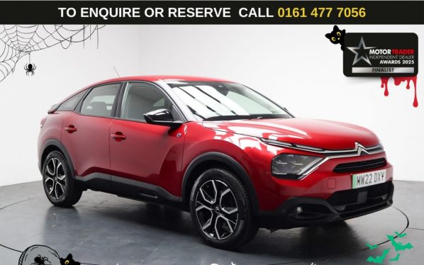 Used 2022 RED CITROEN e-C4 Hatchback 50kWh Sense Plus Hatchback 5dr Electric Auto (11kW Charger) (136 ps) (reg. 2022-05-31) for sale in Stockport
