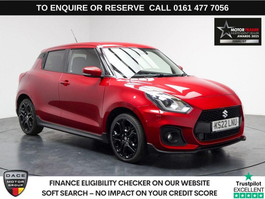 Used 2022 RED SUZUKI SWIFT Hatchback 1.4 Boosterjet MHEV Sport Hatchback 5dr Petrol Hybrid Manual Euro 6 (s/s) (129 ps) (reg. 2022-07-13) for sale in Stockport