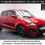 Used 2022 RED SUZUKI SWIFT Hatchback 1.4 Boosterjet MHEV Sport Hatchback 5dr Petrol Hybrid Manual Euro 6 (s/s) (129 ps) (reg. 2022-07-13) for sale in Stockport
