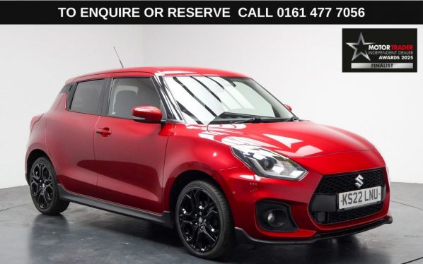 Used 2022 RED SUZUKI SWIFT Hatchback 1.4 Boosterjet MHEV Sport Hatchback 5dr Petrol Hybrid Manual Euro 6 (s/s) (129 ps) (reg. 2022-07-13) for sale in Stockport