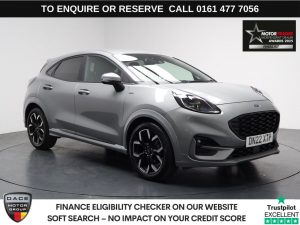 Used 2022 SILVER FORD PUMA SUV 1.0T EcoBoost MHEV ST-Line X SUV 5dr Petrol Hybrid Manual Euro 6 (s/s) (155 ps) (reg. 2022-07-26) for sale in Stockport