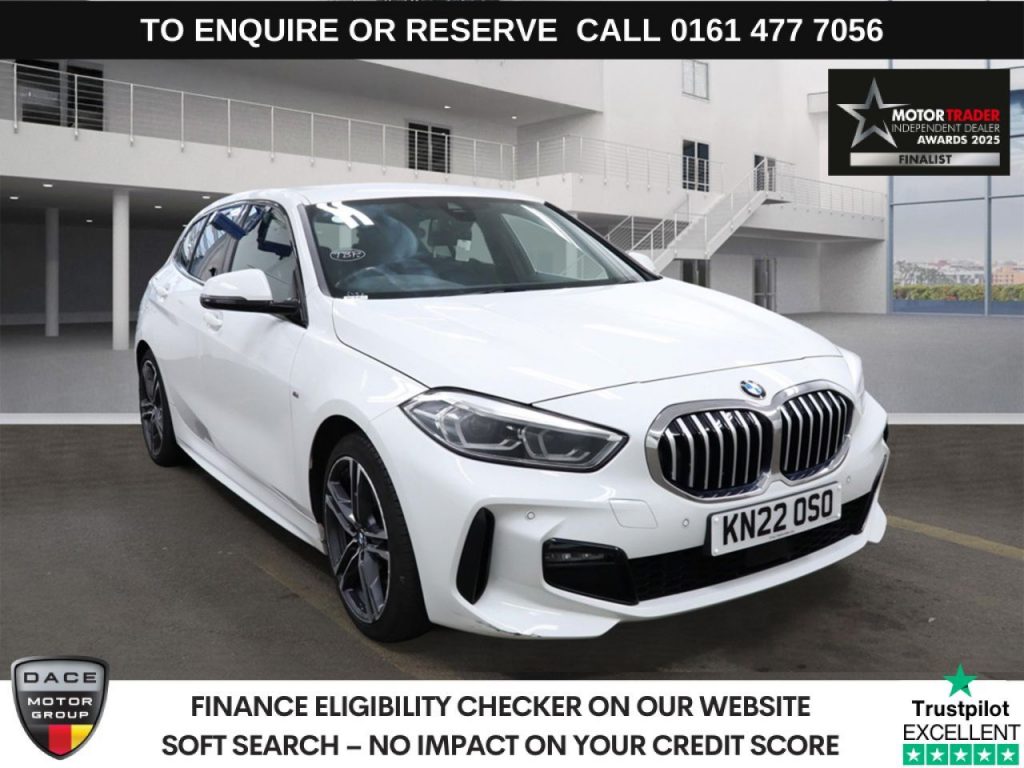 Used 2022 WHITE BMW 1 SERIES Hatchback 1.5 118i M Sport (LCP) Hatchback 5dr Petrol Manual Euro 6 (s/s) (136 ps) (reg. 2022-03-18) for sale in Stockport