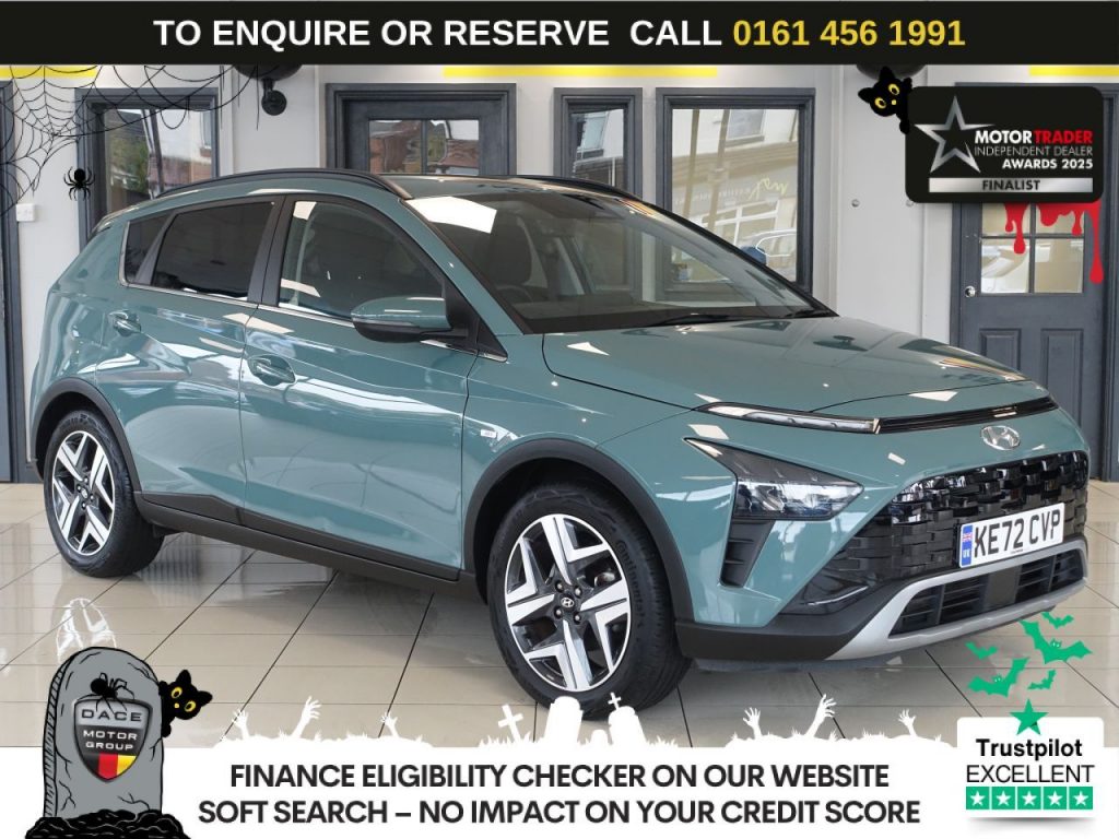 Used 2023 GREEN HYUNDAI BAYON SUV 1.0 T-GDi MHEV Premium SUV 5dr Petrol Hybrid DCT Euro 6 (s/s) (100 ps) (reg. 2023-02-22) for sale in Wilmslow