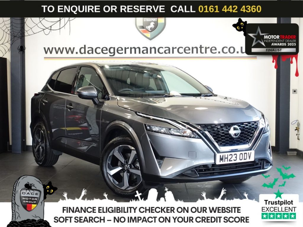 Used 2023 GREY NISSAN QASHQAI SUV 1.3 DIG-T MHEV N-Connecta SUV 5dr Petrol Hybrid XTRON Euro 6 (s/s) (158 ps) (reg. 2023-07-21) for sale in Altrincham