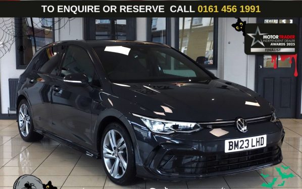 Used 2023 GREY VOLKSWAGEN GOLF Hatchback 1.5 TSI R-Line Hatchback 5dr Petrol Manual Euro 6 (s/s) (130 ps) (reg. 2023-03-13) for sale in Wilmslow
