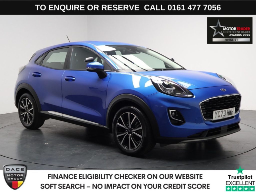Used 2024 BLUE FORD PUMA SUV 1.0T EcoBoost MHEV Titanium SUV 5dr Petrol Hybrid Manual Euro 6 (s/s) (125 ps) (reg. 2024-01-12) for sale in Stockport