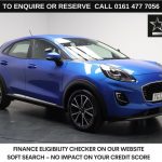 Used 2024 BLUE FORD PUMA SUV 1.0T EcoBoost MHEV Titanium SUV 5dr Petrol Hybrid Manual Euro 6 (s/s) (125 ps) (reg. 2024-01-12) for sale in Stockport