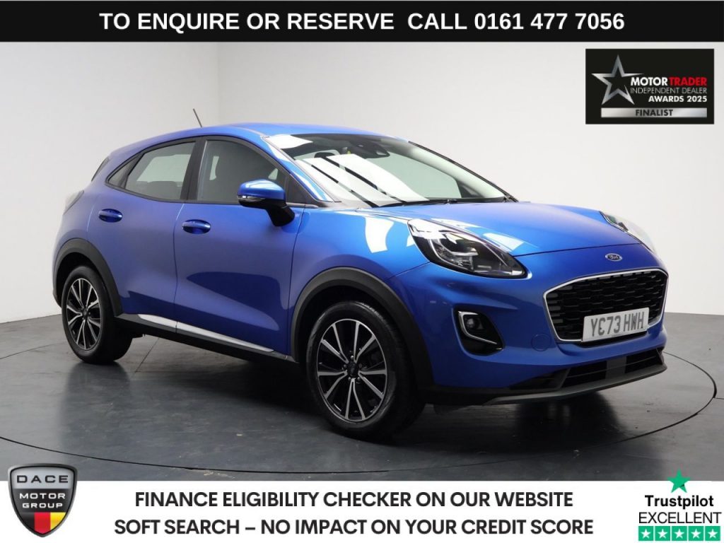 Used 2024 BLUE FORD PUMA SUV 1.0T EcoBoost MHEV Titanium SUV 5dr Petrol Hybrid Manual Euro 6 (s/s) (125 ps) (reg. 2024-01-12) for sale in Stockport