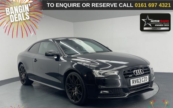 Used 2013 BLACK AUDI A5 Coupe 2.0 TDI Black Edition Coupe 2dr Diesel Manual quattro Euro 5 (s/s) (177 ps) (reg. 2013-09-30) for sale in Manchester