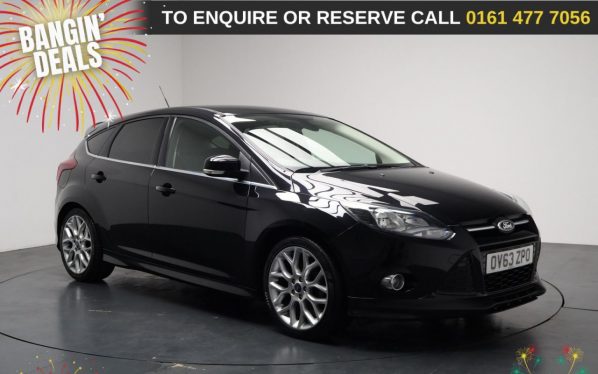 Used 2013 BLACK FORD FOCUS Hatchback 1.0T EcoBoost Zetec S Hatchback 5dr Petrol Manual Euro 5 (s/s) (125 ps) (reg. 2013-11-30) for sale in Stockport