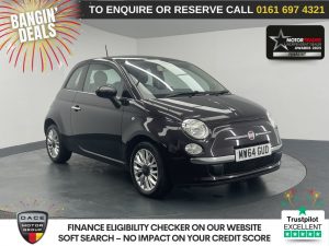 Used 2014 BLUE FIAT 500 Hatchback 1.2 Lounge Hatchback 3dr Petrol Manual Euro 6 (s/s) (69 bhp) (reg. 2014-11-28) for sale in Manchester
