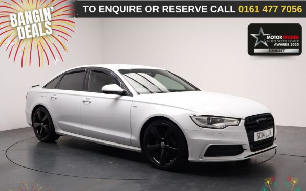 Used 2014 WHITE AUDI A6 SALOON Saloon 2.0 TDI ultra Black Edition Saloon 4dr Diesel S Tronic Euro 6 (s/s) (190 ps) (reg. 2014-06-20) for sale in Stockport
