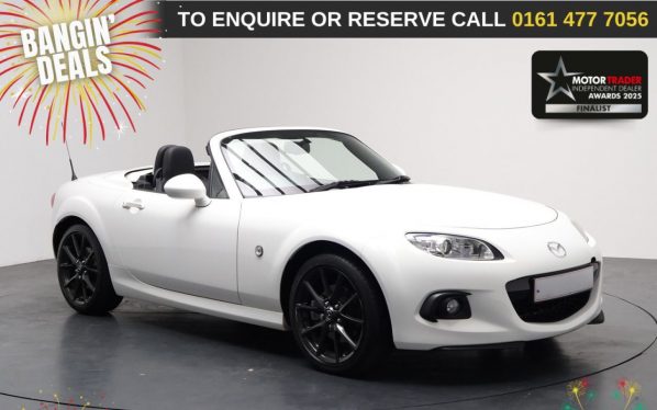 Used 2014 WHITE MAZDA MX-5 Convertible 2.0i Sport Tech Roadster 2dr Petrol Manual Euro 5 (160 ps) (reg. 2014-06-30) for sale in Stockport