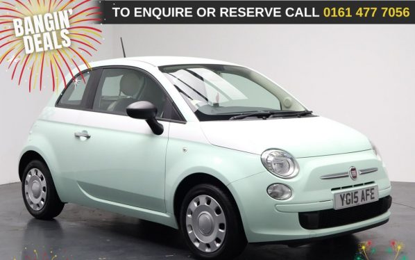 Used 2015 GREEN FIAT 500 Hatchback 1.2 Pop Hatchback 3dr Petrol Manual Euro 6 (s/s) (69 bhp) (reg. 2015-03-23) for sale in Stockport