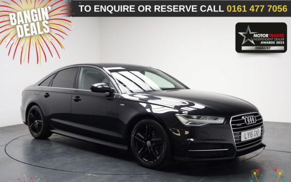 Used 2016 BLACK AUDI A6 SALOON Saloon 2.0 TDI S line Saloon 4dr Diesel S Tronic quattro Euro 6 (s/s) (190 ps) (reg. 2016-06-04) for sale in Stockport