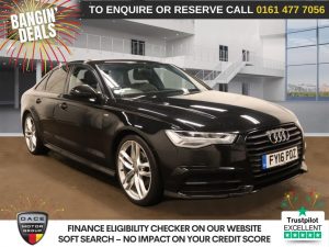 Used 2016 BLACK AUDI A6 SALOON Saloon 2.0 TDI ultra Black Edition Saloon 4dr Diesel S Tronic Euro 6 (s/s) (190 ps) (reg. 2016-03-25) for sale in Stockport
