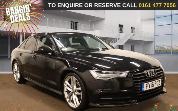 Used 2016 BLACK AUDI A6 SALOON Saloon 2.0 TDI ultra Black Edition Saloon 4dr Diesel S Tronic Euro 6 (s/s) (190 ps) (reg. 2016-03-25) for sale in Stockport