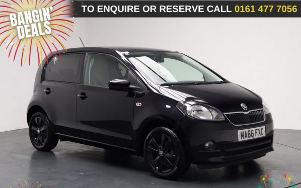 Used 2016 BLACK SKODA CITIGO Hatchback 1.0 MPI Black Edition Hatchback 5dr Petrol Manual Euro 6 (60 ps) (reg. 2016-09-29) for sale in Stockport