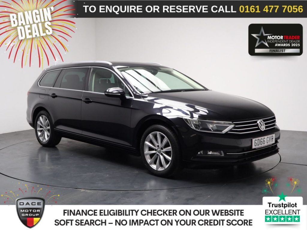 Used 2016 BLACK VOLKSWAGEN PASSAT Estate 1.6 TDI BlueMotion Tech SE Business Estate 5dr Diesel Manual Euro 6 (s/s) (120 ps) (reg. 2016-12-15) for sale in Stockport