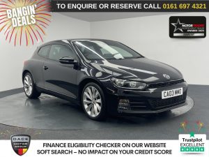 Used 2016 BLACK VOLKSWAGEN SCIROCCO Hatchback 2.0 TSI BlueMotion Tech GT Hatchback 3dr Petrol DSG Euro 6 (s/s) (180 ps) (reg. 2016-09-01) for sale in Manchester