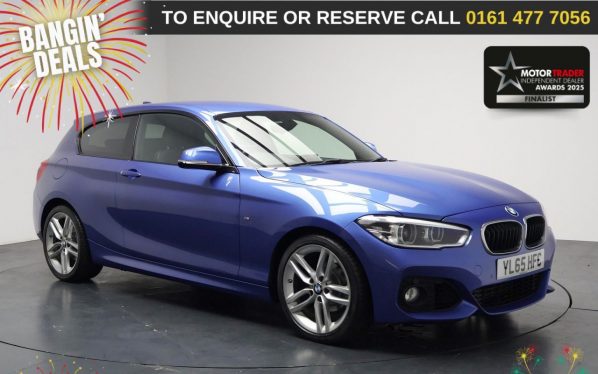 Used 2016 BLUE BMW 1 SERIES Hatchback 1.5 118i M Sport Hatchback 3dr Petrol Auto Euro 6 (s/s) (136 ps) (reg. 2016-01-27) for sale in Stockport
