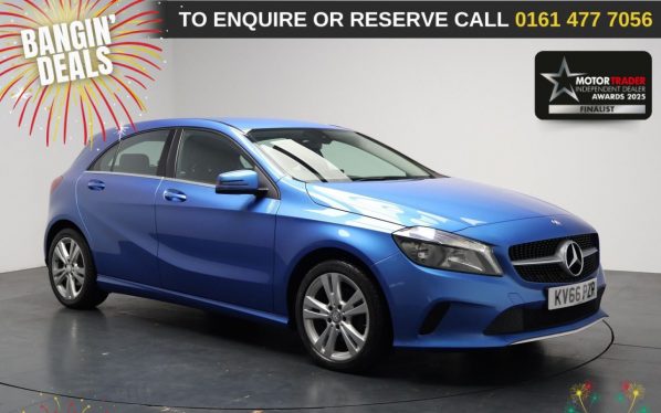 Used 2016 BLUE MERCEDES-BENZ A-CLASS Hatchback 1.6 A180 Sport Hatchback 5dr Petrol 7G-DCT Euro 6 (s/s) (122 ps) (reg. 2016-09-07) for sale in Stockport