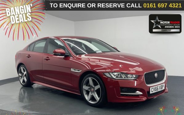 Used 2016 RED JAGUAR XE Saloon 2.0 GTDi R-Sport Saloon 4dr Petrol Auto Euro 6 (s/s) (200 ps) (reg. 2016-11-07) for sale in Manchester