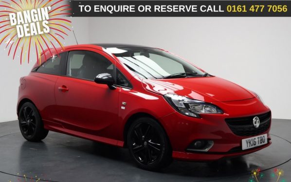 Used 2016 RED VAUXHALL CORSA Hatchback 1.4i ecoFLEX Limited Edition Hatchback 3dr Petrol Manual Euro 6 (75 ps) (reg. 2016-03-29) for sale in Stockport