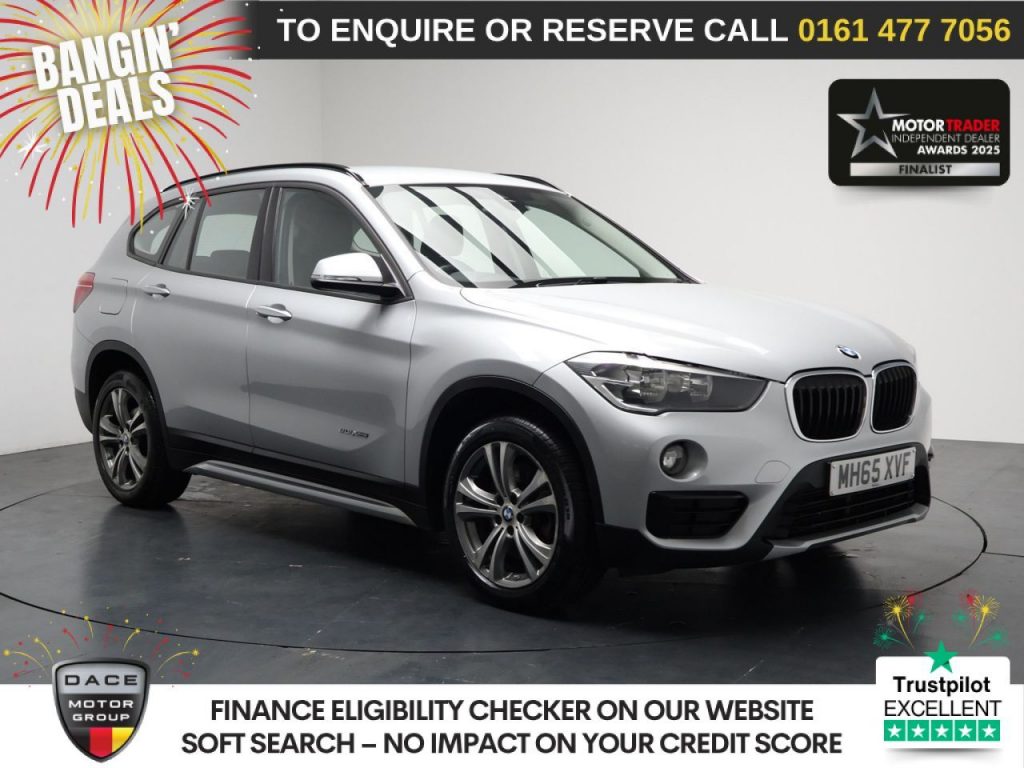 Used 2016 SILVER BMW X1 SUV 2.0 20i Sport SUV 5dr Petrol Auto xDrive Euro 6 (s/s) (192 ps) (reg. 2016-01-25) for sale in Stockport