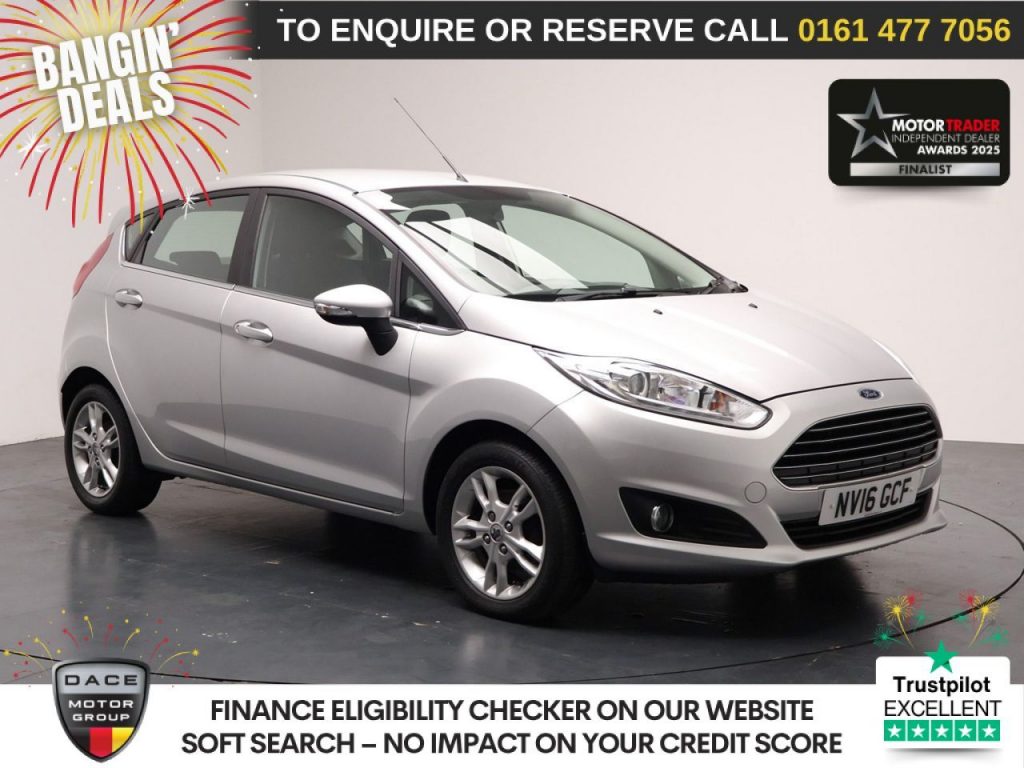 Used 2016 SILVER FORD FIESTA Hatchback 1.25 Zetec Hatchback 5dr Petrol Manual Euro 6 (82 ps) (reg. 2016-05-31) for sale in Stockport