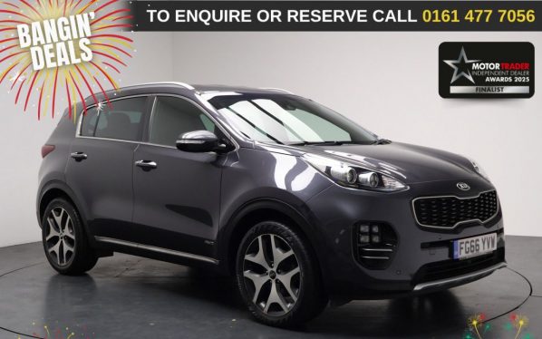 Used 2016 SILVER KIA SPORTAGE SUV 2.0 CRDi GT-Line SUV 5dr Diesel Manual AWD Euro 6 (134 bhp) (reg. 2016-10-28) for sale in Stockport