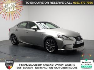 Used 2016 SILVER LEXUS IS Saloon 2.5 300h F Sport Saloon 4dr Petrol Hybrid E-CVT Euro 6 (s/s) (223 ps) (reg. 2016-03-04) for sale in Stockport