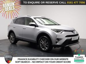 Used 2016 SILVER TOYOTA RAV4 SUV 2.5 VVT-h Excel SUV 5dr Petrol Hybrid CVT 4WD Euro 6 (s/s) (197 ps) (reg. 2016-09-13) for sale in Stockport