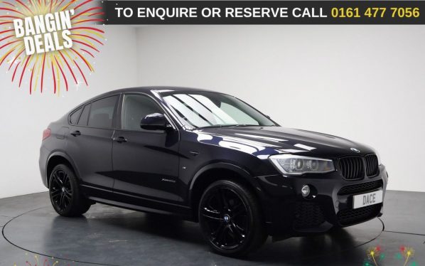 Used 2017 BLACK BMW X4 SUV 2.0 20d M Sport SUV 5dr Diesel Auto xDrive Euro 6 (s/s) (190 ps) (reg. 2017-08-02) for sale in Stockport