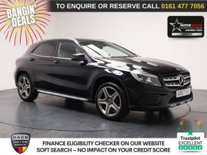 Used 2017 BLACK MERCEDES-BENZ GLA SUV 2.1 GLA200d AMG Line SUV 5dr Diesel 7G-DCT Euro 6 (s/s) (136 ps) (reg. 2017-10-27) for sale in Stockport