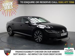 Used 2017 BLACK VOLKSWAGEN ARTEON Hatchback 2.0 TSI R-Line Fastback 5dr Petrol DSG Euro 6 (s/s) (190 ps) (reg. 2017-09-06) for sale in Stockport