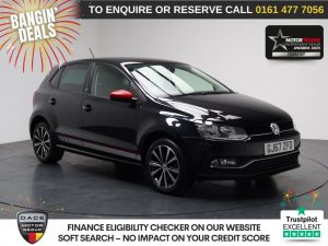 Used 2017 BLACK VOLKSWAGEN POLO Hatchback 1.0 beats Hatchback 5dr Petrol Manual Euro 6 (s/s) (75 ps) (reg. 2017-10-05) for sale in Stockport