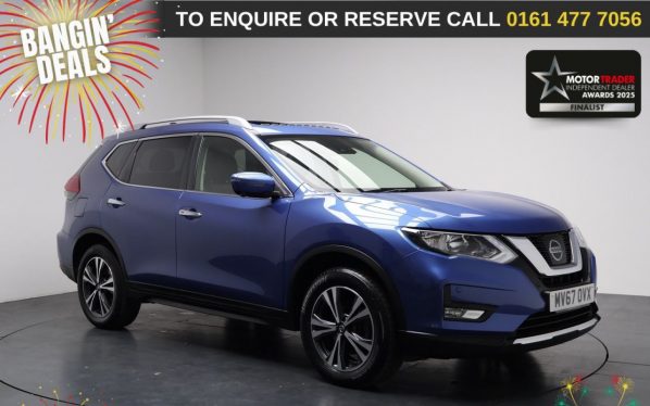 Used 2017 BLUE NISSAN X-TRAIL SUV 1.6 DIG-T N-Connecta SUV 5dr Petrol Manual Euro 6 (s/s) (163 ps) (reg. 2017-09-01) for sale in Stockport