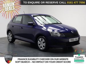 Used 2017 BLUE SKODA FABIA Hatchback 1.0 S Hatchback 5dr Petrol Manual Euro 6 (s/s) (60 ps) (reg. 2017-02-10) for sale in Stockport