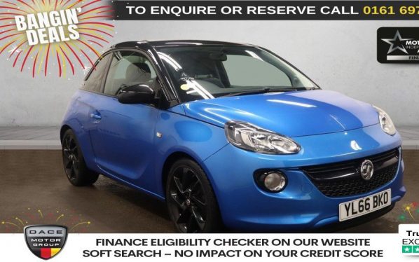 Used 2017 BLUE VAUXHALL ADAM Hatchback 1.2i ecoFLEX ENERGISED Hatchback 3dr Petrol Manual Euro 6 (s/s) (70 ps) (reg. 2017-01-09) for sale in Manchester