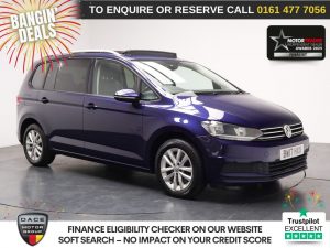 Used 2017 BLUE VOLKSWAGEN TOURAN MPV 1.6 TDI BlueMotion Tech SE Family MPV 5dr Diesel DSG Euro 6 (s/s) (115 ps) (reg. 2017-06-30) for sale in Stockport